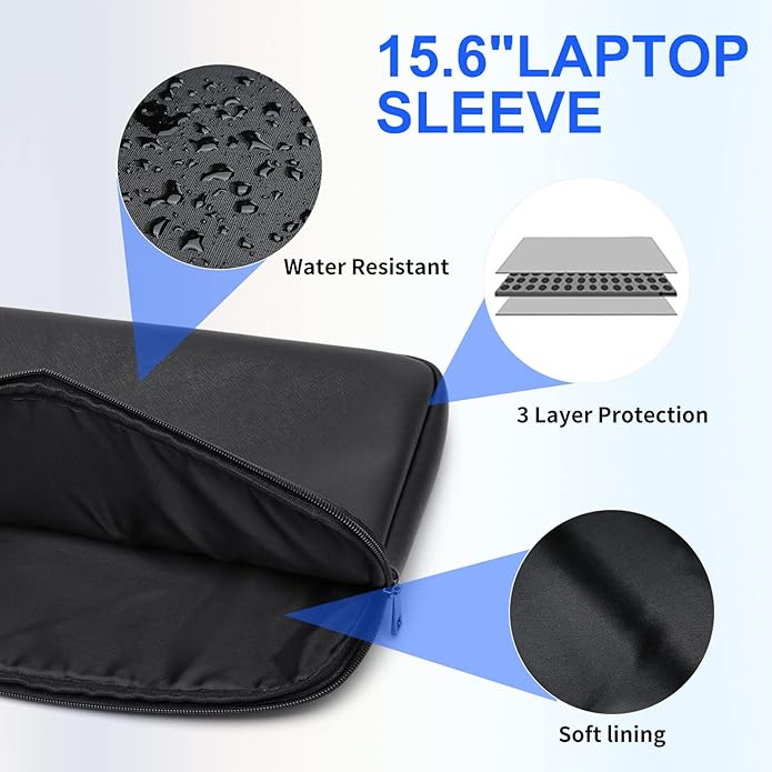 Keyli 4pc Sets Laptop Bag for Women Large Leather Laptop Briefcase with USB Charging Port Computer Shoulder tote Bags Purse