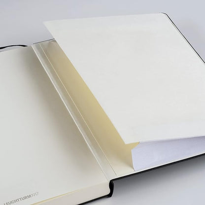 LEUCHTTURM1917 - Notebook Hardcover Pocket A6-187 Numbered Pages for Writing and Journaling (Black, Dotted)