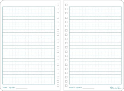 Rite in the Rain Weatherproof Side Spiral Notebook, 4.875" x 7", Blue Cover, Universal Pattern (No. 273)