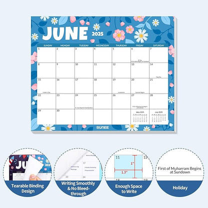 SUNEE 2025 Magnetic Calendar for Refrigerator from Now to December 2026 Wall Calendar, Fridge Calendar 2 Year Planner with Magnet for Monthly Program, 8"x10" Tearable Paper Calendar, Seasonal Color