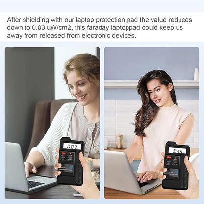 Laptop Protective Pad, Electromagnetic Radiation Laptop Protective Pad, Suitable for Laptops, Tablets, and Mobile Phones, Easy to Carry (11.8x15.7inch Grey)