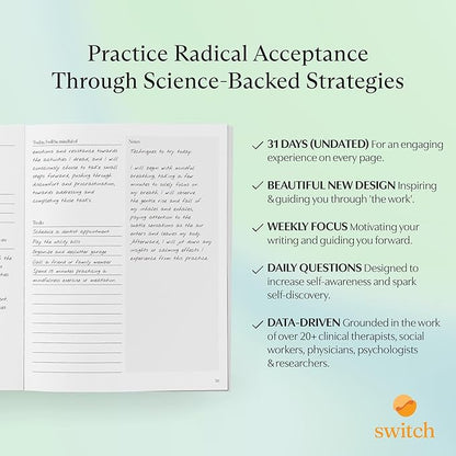 Switch Research Complete Mindfulness Planner Bundle - 3 Planners - Evidence-Based Life Organizer Set - 93-Day Goal Planner Collection to Develop Radical Acceptance - Daily planner With Prompts Bundle