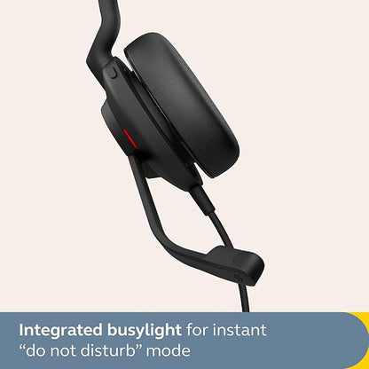 Jabra Evolve2 30 SE Wired Mono Noise-Cancelling Headset - Features 2-Mic Call Technology and USB-C Cable - Works with All Leading Unified Communications Platforms Such as Zoom and Google Meet - Black