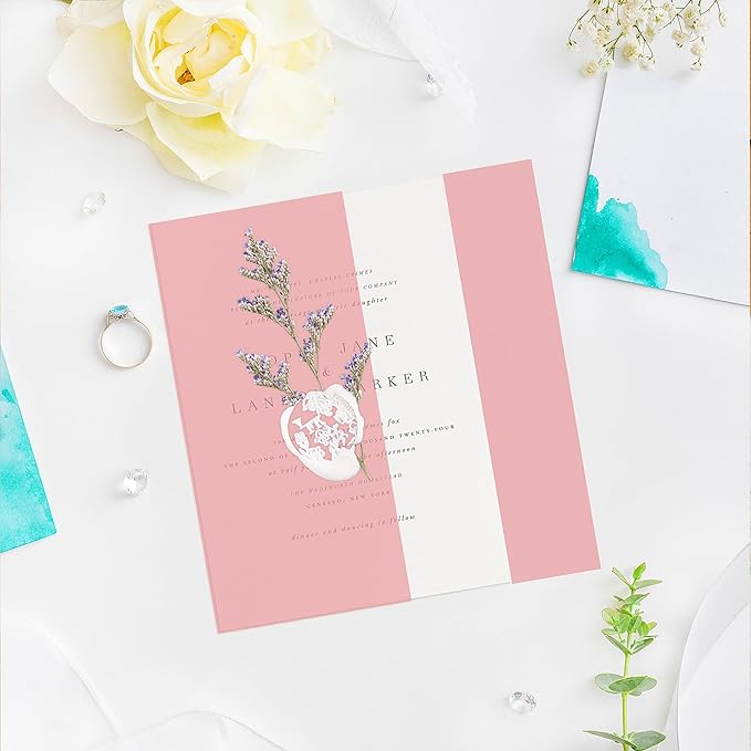 50 Sheets White Cards Blank - 5''x7'' White Card Stock 200gsm/75lb Thick Paper Cardstock, Heavy CardStock Blank for Wedding Invitations, Index Cards, Greeting, Note - PAP07200050