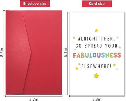 Funny Coworker Leaving Work Card - Humorous & Heartfelt Farewell & Congrats Promotion Card for Friend Starting New Job