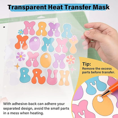 TECKWRAP Printable Heat Transfer Paper for T-Shirts 10 Sheets, 8.3" X 11.7" Printable Heat Transfer Vinyl for Inkjet Printer, Iron on Transfer Paper for Light and Dark Fabric (Glow in Dark)