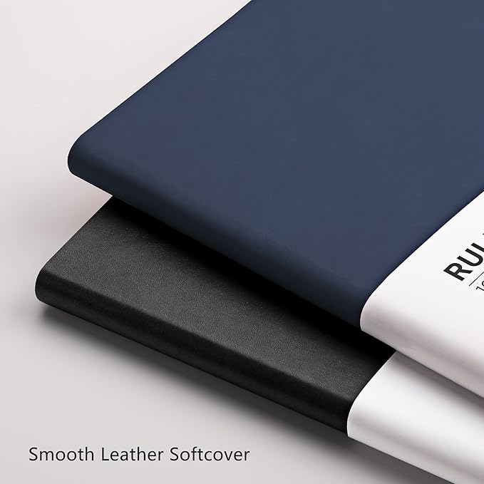 RETTACY Journaling Notebooks, A4 Lined Notebook Journal with 320 Pages, 8.5" × 11", Large Size, Notebook Journal for Work, School, Writing, Leather Softcover, 100 GSM Thick Paper (Light Blue)