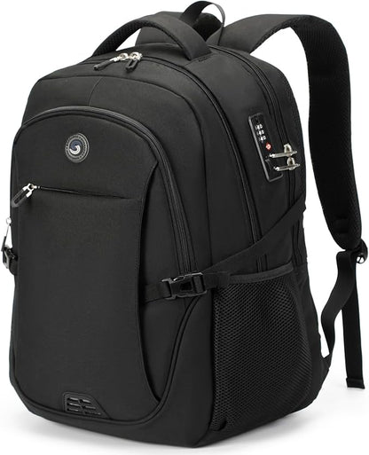 SHRRADOO Anti Theft Laptop Backpack Travel Backpacks with usb Charging Port for Women Men College High School Computer Backpack Bag Fits 16.3 Inch Laptop