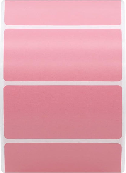Hybsk 2x1 inch Color Direct Thermal Labels for Shipping, Barcodes, Address, Compatible with Rollo Label Printer & Zebra Desktop Printers,(2"x1",Pink)