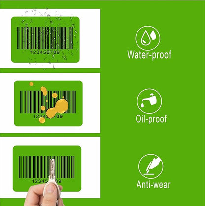 Hybsk 3x2 inch Color Direct Thermal Labels for Shipping, Barcodes, Address, Compatible with Rollo Label Printer & Zebra Desktop Printers(3"x2",Green)