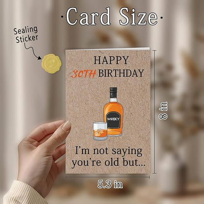 Funny 30th Birthday Gifts for Men Women, Happy 30th Birthday Decorations for Him Her, 30 Years Old Bday Decorations for Husband Wife