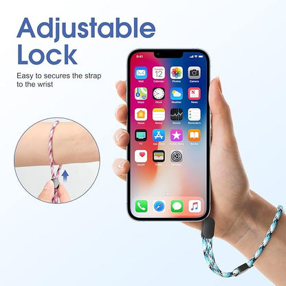 Hand Wrist Strap Lanyard, Adjustable Nylon Colorful for Mobile Phone, Camara, USB Flash Drive, ID Name Tag Badge