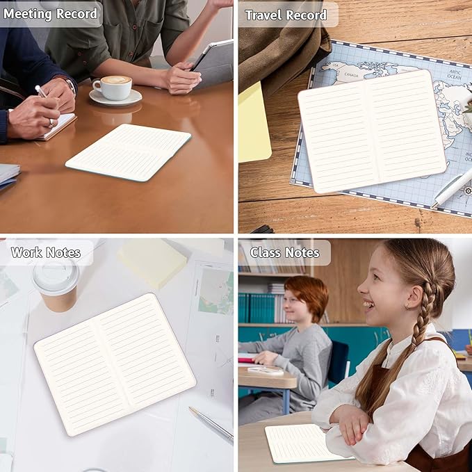 32PCS Mini Notebooks Bulk, 3.5" x 5.5", 16 Color, 60 Pages Lined Paper Small Pocket Notebook Set, Mini Journal Memo Notepads for Kids, Students, Traveler, School Office Supplies