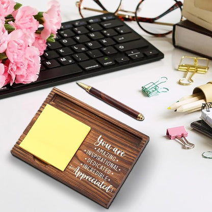 Team Appreciation Gifts for Employees, You Are Incredibly Appreciated Gifts Desk Self-Stick Note Pad Holders, Thank You Gift for Staff Friends Team Healthcare Worker Coworker Sticky Notes Holder TZP10
