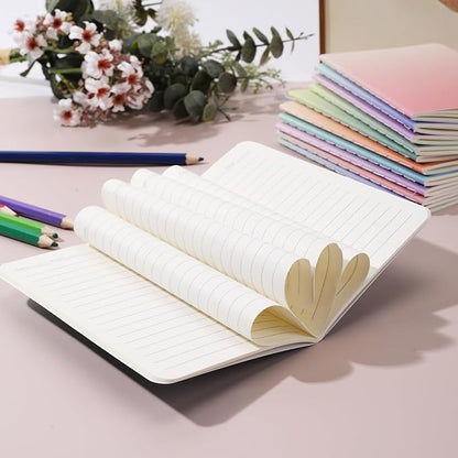 Ddaowanx Small Lined Notepads, Bulk Cute Mini Journals,3.5 x 5.5 Inches,72 Pages, Pocket Notebooks Set Colorful Cover Notebooks for Kids, Party Favors (120)