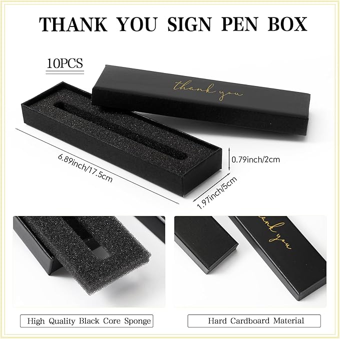 PerKoop 10 Set Thank You Gifts Inspirational Ballpoint Pens with Gift Boxes Bulk Appreciation Party Favors for Employee Coworker Staff Team Friends Office Supplies(Macaron,Awesome)