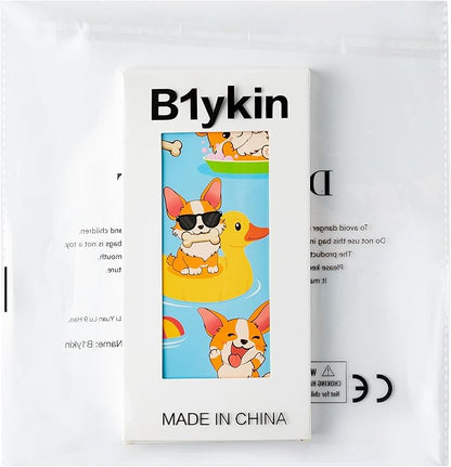 B1ykin Sticky Notes Set - Cartoon Theme Cute Self-Stick Notes Pad Teacher Appreciation Gifts， Self-Adhesive Writing Memo Pages Sticky to Do Notepad for Kids Employee School Office (Corgi)