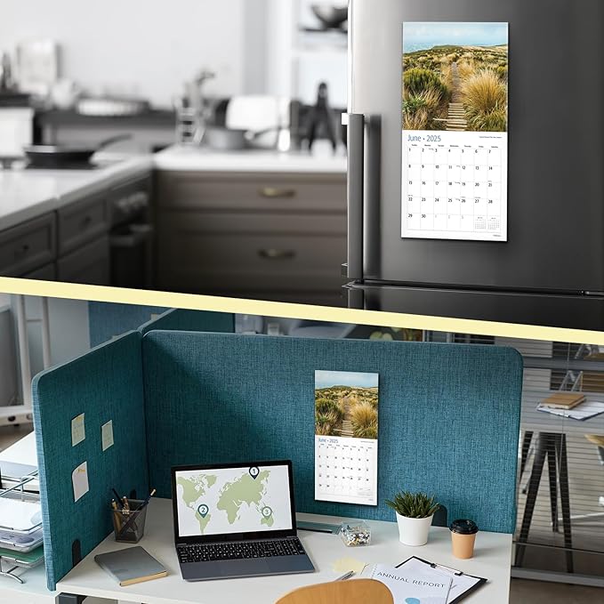RED EMBER Untamed & Beautiful Pathways Mini 2025 Wall Calendar 12 Month | 7" x 14" Open | Thick & Sturdy Paper | Giftable | Calendar 2025