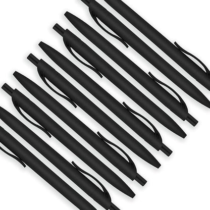 deegtran Pens Bulk, 200 Pack No Bleed Black Barrel Click Pens, Wholesale Retractable Ballpoint Pens, Pens Medium Point, Smooth Ink Pens, 1.0MM Black Ink