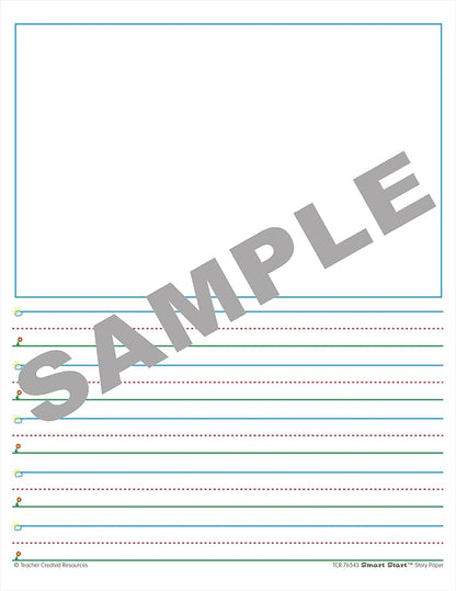 Teacher Created Resources 76543 Smart Start 42737 Story Paper: 360 sheets, White