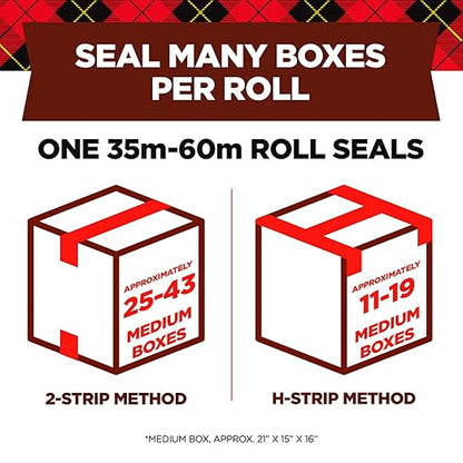 Scotch Greener Commercial Grade Shipping Packaging Tape, 1.88"x 49.2 yd, Great for Packing, Shipping & Moving, 6 Rolls (3750G-6)