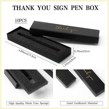 PerKoop 10 Set Thank You Gifts Inspirational Ballpoint Pens with Gift Boxes Bulk Appreciation Party Favors for Employee Coworker Staff Team Friends Office Supplies(Macaron,Proud)