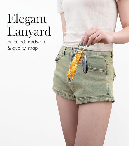 SENLLY Wristlet Lanyard, Stretchy Keychain Holder, Original Elastic Anti-Drop Design Keyring
