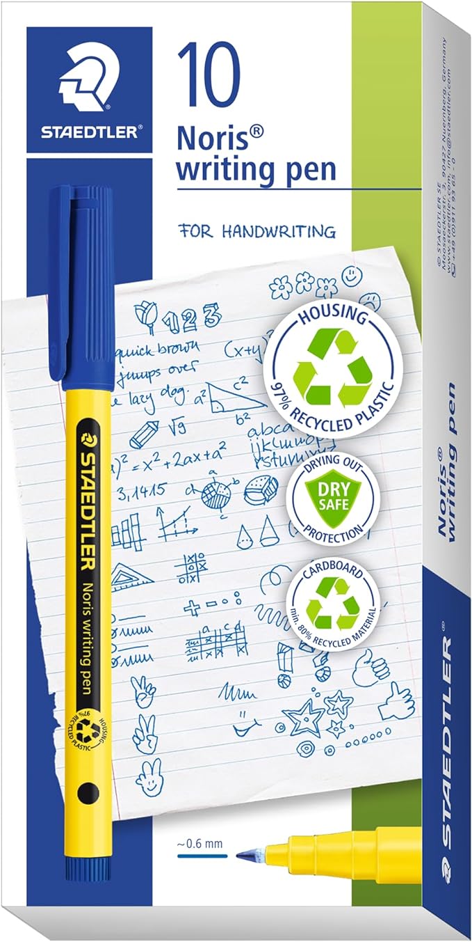 STAEDTLER Fineliner Noris writing pen blue