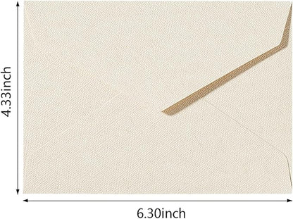 20 Pcs White Envelopes 4 x 6,A6 Envelopes, Card Envelopes, White Paper Envelopes, Invitation Envelopes, Postcard Envelopes(Ivory White)
