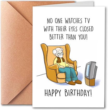 Funny Happy Birthday Card For Dad Grandpa, Humorous Birthday Card, Old Age Birthday Card, Getting Older Birthday Card For Husband, Funny Getting Older Birthday Card for Friend