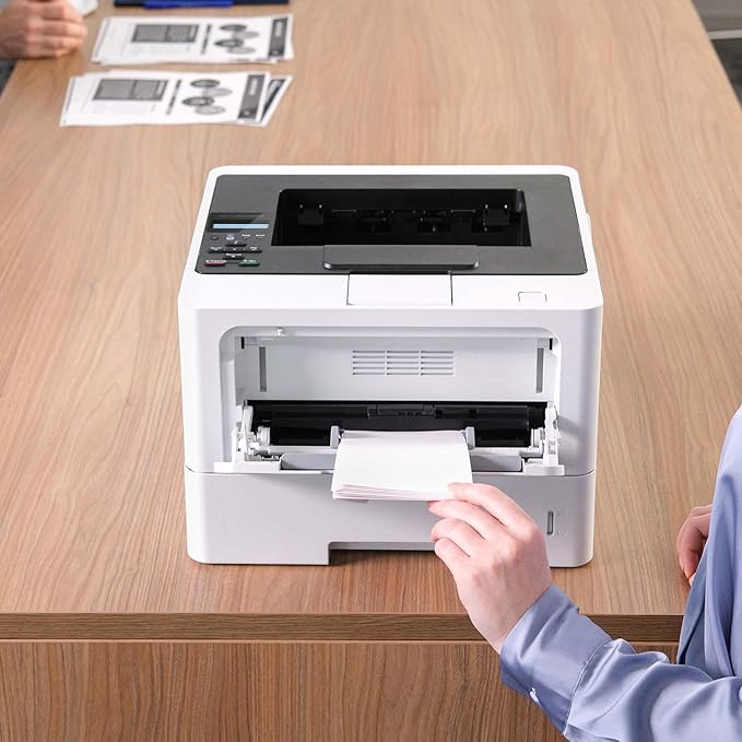 Brother HL-L5210DW Business Monochrome Laser Printer with Duplex Printing, Versatile Paper Handling, Wireless and Gigabit Ethernet Networking, and Mobile Printing (Renewed Premium)