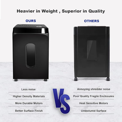 58dB Quiet P-4 Cross-Cut Paper Shredder for Home & Office Use | Fast 8-Sheet Feeding, 4 Gal Bin (LITE)