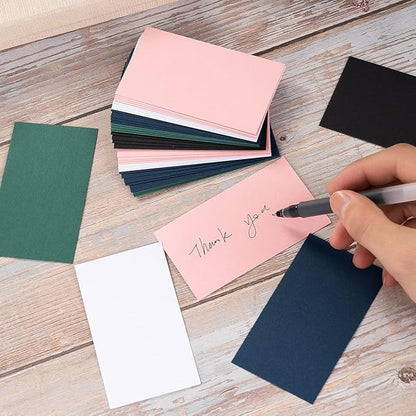 100 Pack Thick Paper Cardstock Blank Heavy Cards Stock for Invitations, Greeting Cards Making, Postcards, Photos, 250GSM Thick Paper (Pink, 3x5 inches)