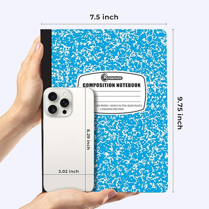 2000 Pack (Pallet) Composition Notebook Bulk, Graph Ruled, Full Pallet of Notebooks, 200 Pages (100 Sheets), 9-3/4 x 7-1/2, Bulk Notebooks for School, Bulk Office Notebooks, 4-7 Days Transit