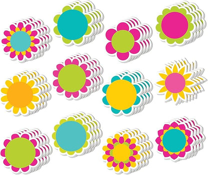 48 Pieces Spring Flowers Sticky Notes Cute Florals Notes Pads Self-Adhesive Colorful Flowers Sticky Memo Notes for School Office Home Supplies Students Teachers Present