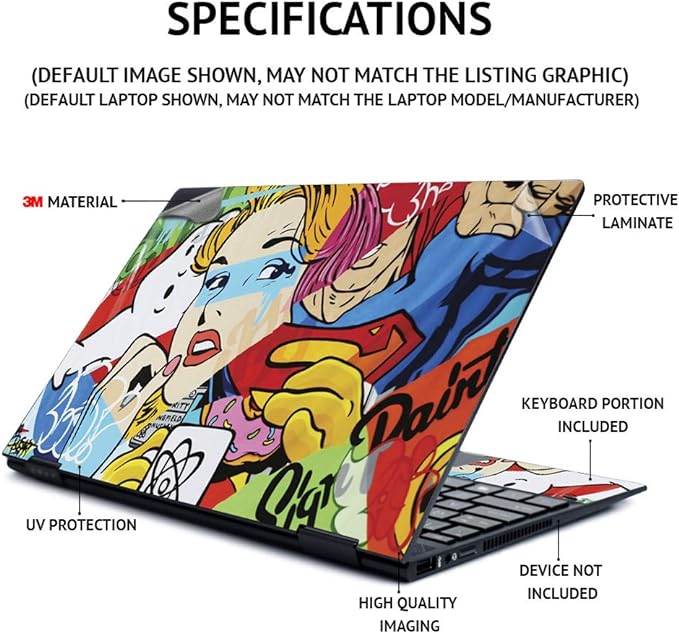 MightySkins Skin for HP Spectre x360 15" (2020) - Black Leather | Protective, Durable, and Unique Vinyl Decal wrap Cover | Easy to Apply, Remove, and Change Styles | Made in The USA