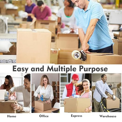 Packing Tape Refill Rolls Heavy Duty 12 Rolls Sealing Great for Packing Box Shipping and Moving Supplies Packaging 1.88" x 65 Yards 3" Core 2.7 Mil Thick