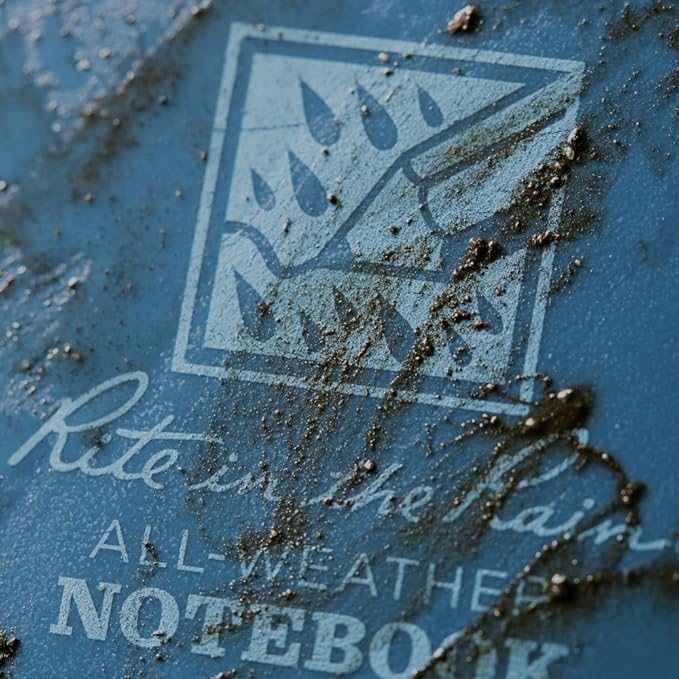 Rite in the Rain Weatherproof Side Spiral Notebook, 4.875" x 7", Blue Cover, Universal Pattern (No. 273)