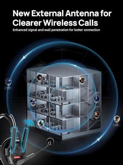 SYNCO XTALK XPro2 X2 Wireless Intercom Headset System 2.4 GHz Full Duplex 1640feet/500 Meter Communication System for Live Show Stage Performance Movie Shoot (XPro2/2 Persons)