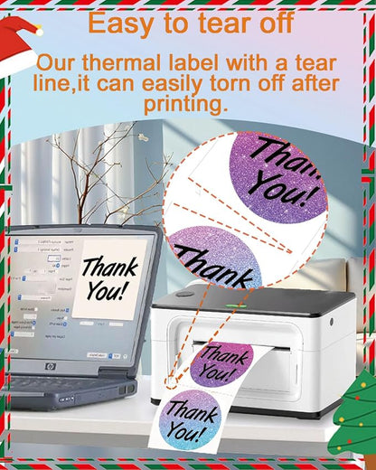 2 inch Round Thermal Labels, Labels for Printer M110 M108 M220 M260 M120 M221 Print Master Label Refill, Circle Thermal Printer Labels for Marklife P50 Clabel 221B, T50, 430/3Roll, Foggy Field