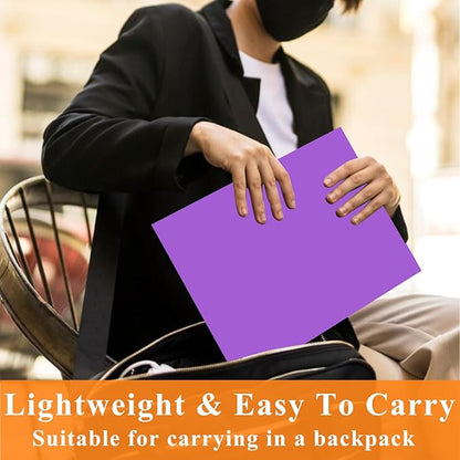 Two Pocket Folders,25 Pack Purple Folders with Pockets Fit Letter Size Paper,Thick Paper File Folder for School Office Business Home