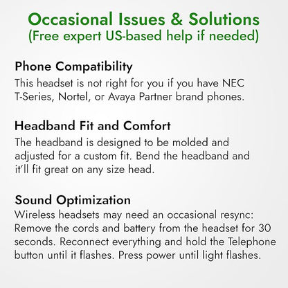 Leitner LH670 3-in-1 Wireless Office Headset with Mic – Wireless DECT Headset for Office Phone, Computer and Cell Phone – 5 Year Warranty – Single-Ear