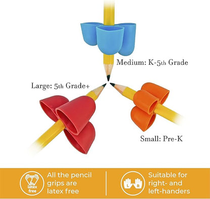 The Pencil Grip Writing CLAW for Pencils and Utensils, Medium Size, 6 Count Blue/Red (TPG-21206)