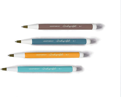 LEUCHTTURM1917 - Drehgriffel Writing Pen (Rising Sun) - Ballpoint Pen with Royal Blue Ink Included