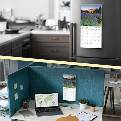 RED EMBER America's National Parks Mini 2025 Wall Calendar 12 Month | 7" x 14" Open | Thick & Sturdy Paper | Giftable | Calendar 2025