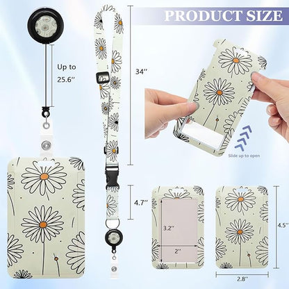 Inspirational Butterfly Lanyard with ID Badge Holder and Retractable Badge Reel, Adjustable Badge Lanyard for Teachers, Nurses, Students, and Office Staff