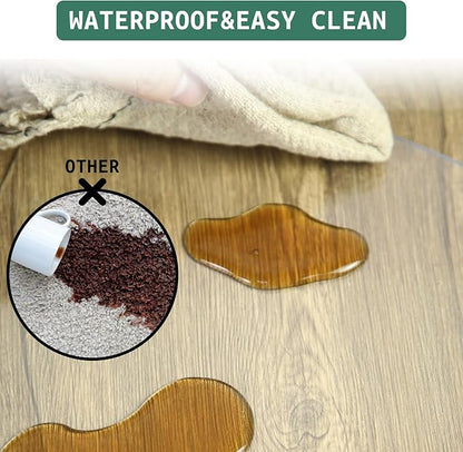 Clear Chair Mat for Hardwood Floors - 51''x63'' Heavy Duty Office Chair Mat, Rectangle Rolling Chair Mat for Hardwood, PVC Protector Hard Floor Mat for Computer&Desk Chair (51'' x 63'')