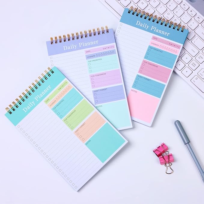 To Do List Notepad, 52 Sheets Undated Daily Planner 2024, 5.2"x7.8" To Do List Notebook, Do List Planner for Home School/Office Supplies