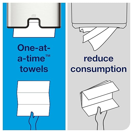 Tork Multifold Hand Towel White H2, Universal, 100% Recycled Fibers, 16 x 250 Towels, MB540A