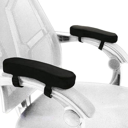 Memory Foam Chair Armrest Pad, Comfy Office Chair Arm Rest Cover for Elbows and Forearms Pressure Relief(Set of 2)